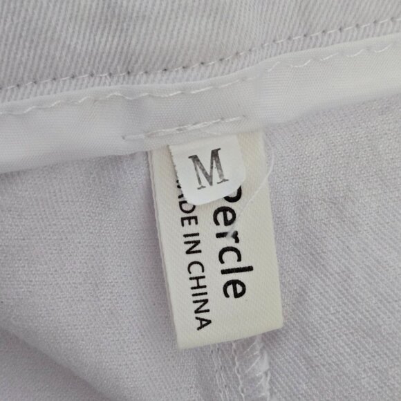 NWOT | Men's White Lightweight Cotton Casual Chino Beach Pants | Medium - Picture 5 of 5